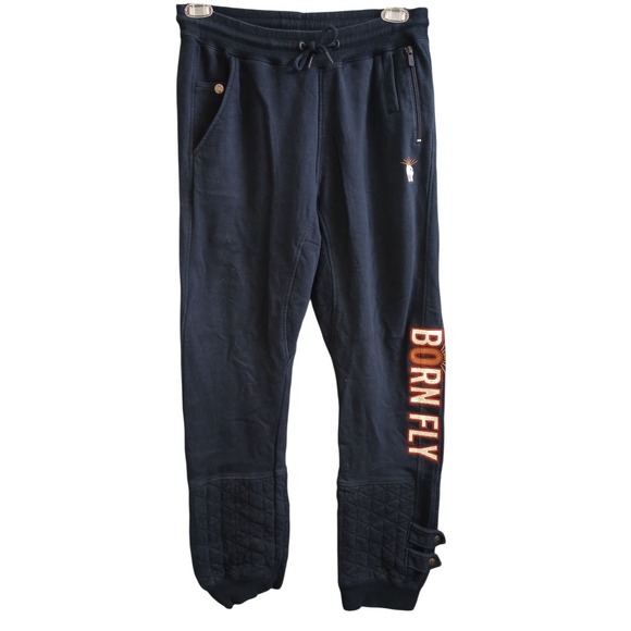 Other - Bornfly Men's Joggers Sweatpants Pockets Drawstring Blue Medium